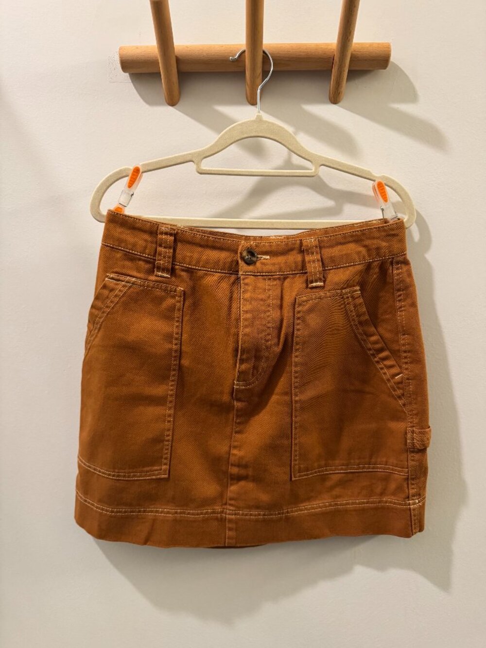 Old Navy Caramel Utility Style Skirt, size 4